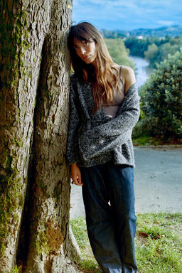 BELTED KNIT CARDIGAN