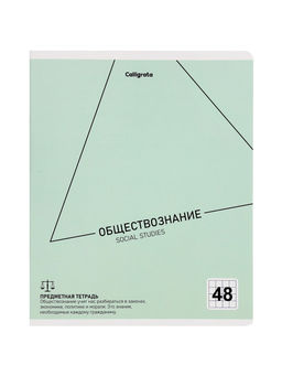 Комплект 12 предметных тетрадей 48 листов, справочная информация, 60 г, Пастель