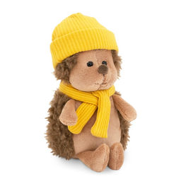 Мягкая игрушка Ёжик Колюнчик: в жёлтой шапке, 15 см