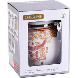 30773 Банка для сыпучих 700мл Романтика дол/металл LR (х36) - Mayer&boch фото 4