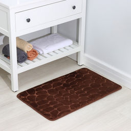 Коврик для ванной и туалета SAVANNA Memory foam, 50?80 см, коричневый  фото 2