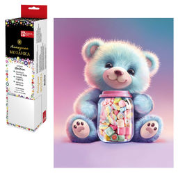 Алмазная мозаика арт. 68587 / 50 МАРМЕЛАДНЫЙ МИШКА, размер: 20*25 см,