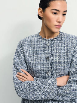 Твидовый жакет в клетку / Zarina