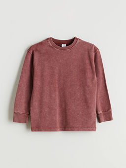 Bisiklet Yaka Erkek ?ocuk Sweatshirt