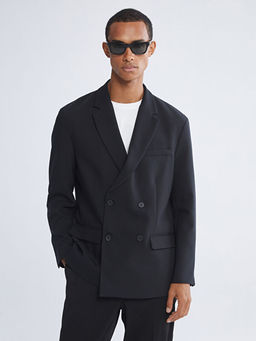 Standart Kal?p Erkek Blazer Ceket