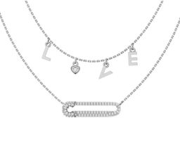 Колье, куб.циркон., ЗК3121483