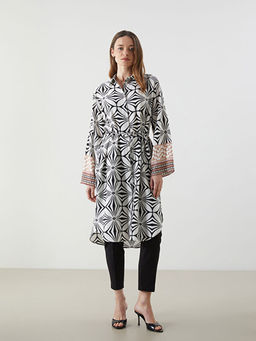 Desenli Oversize Kad?n G?mlek Tunik