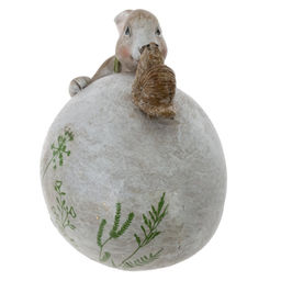 Фигурка декоративная "Заяц с яйцом", L8 W5 H6,5 см