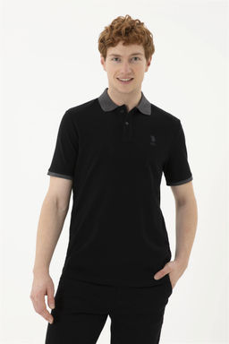 Мужская черная базовая футболка