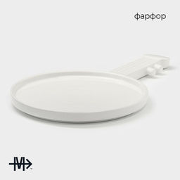 Блюдо Magistro Гитара, 34.5?20.7?2 см, фарфор, белое