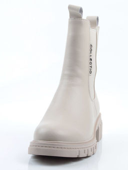 04-PAM370-2Z LT. BEIGE Ботинки зимние женские (натуральная кожа, 100% шерсть)