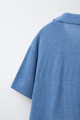 POLO PUNTO R?STICO BOLSILLO / Azul?n - Zara фото 5