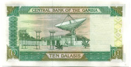 Банкнота 10 даласи 2005 года Гамбия