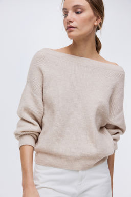 Jersey oversize con escote barco - H&m фото 5