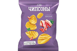 Цена за 5 шт. Чипсоны, чипсы со вкусом бекона, 40 г