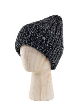 Шапка жен. мох+шерсть+виск+люр LB-BR55034 black/grey