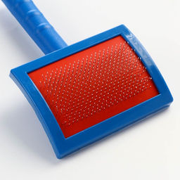 Пуходерка полукруглая Макси с каплями, 12 х 20 см, синяя - Пижон фото 3