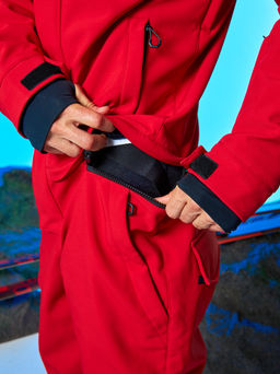 Мужской сноубордический горнолыжный комбинезон Alpha Endless Prometheus 223/230510 RED - Красный