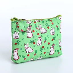 Цена за 2 шт. Кошелёк детский «Кролики», монетница, на молнии, МИКС