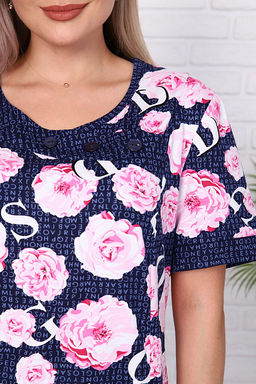 Костюм с бриджами, синий (909-1)