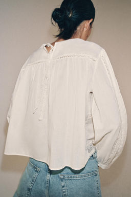 ZW COLLECTION EMBROIDERED SHIRT - Zara фото 17
