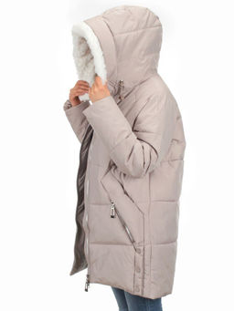 Y23-868 BEIGE Куртка зимняя женская (тинсулейт) - Фабричный китай фото 10