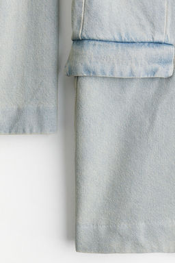 Americana de botonadura sencilla en denim - H&m фото 6