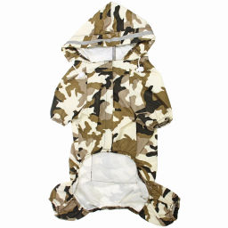 Дождевик для крупных пород собак "KOMFORT", принт хаки, р XL