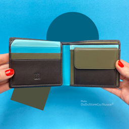 Итальянский мужской кошелек DuDu серии Tullio | коричневый - Dudubags фото 8