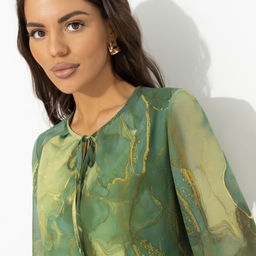 Платье нарядное Летящие мгновения (green) - Charutti фото 3