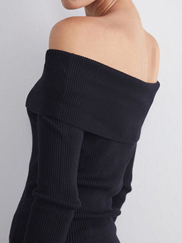 Kay?k Yaka Kad?n Triko Kazak