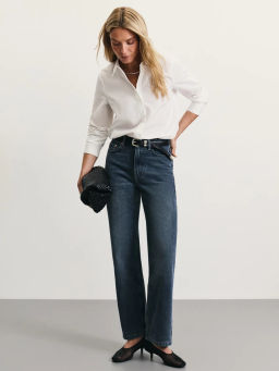 Джинсы straight с высокой посадкой / Zarina