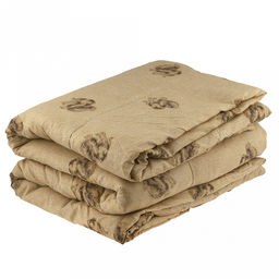 Одеяло 1,5 спальное "Н" "Верблюд", универсальное/всесезонное, 140х205 см, наполнитель 300г/м2, термоскрепленная верблюжья шерсть (30%/70%п/э), чехол поплекс "Премиум" (п/э 100%) стеганое, упак "Компакт" пакет ПВХ, еврослот, д25х55см/1кг, "Домашняя мо