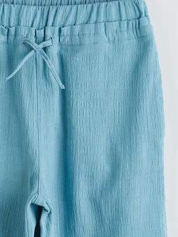 Beli Lastikli Dokulu K?z ?ocuk Pantolon