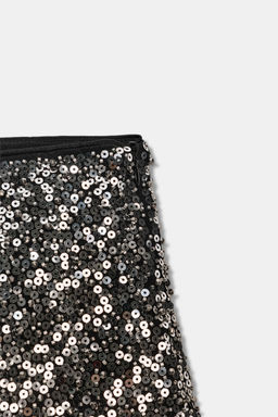 MINI SEQUIN SHORTS - Zara фото 10