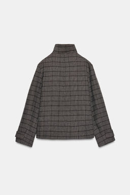 CHECKED DOUBLE-BREASTED JACKET - Zara фото 9