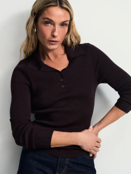 Джемпер из вискозы с отложным воротником / Zarina фото 3