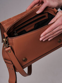 Сумка сэтчел Deboro 30923 коричневый камень