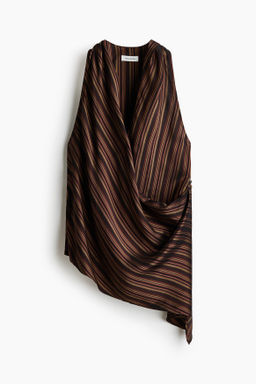 Top cruzado en tejido jacquard