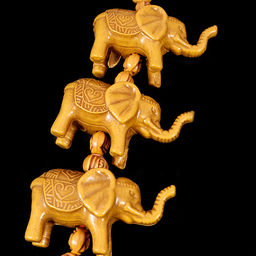 Подвеска 3 Слоника под дерево символ изобилия, приумножает и сохраняет богатство 23см - Сандаловый дом фото 2