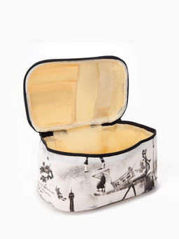 Цена за 2 шт. Косметичка на молнии, с ручкой, цвет серый