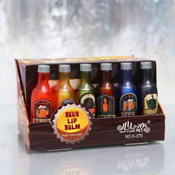 Цена за 24 шт. Бальзам для губ Beer, микс ароматов