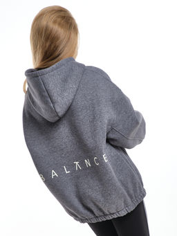 Худи one size с начесом удлиненное с капюшоном спортивное UD 8015 салатовый - Mini maxi фото 7