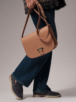 Сумка на плечо Azaro 31034 бежевая нуга