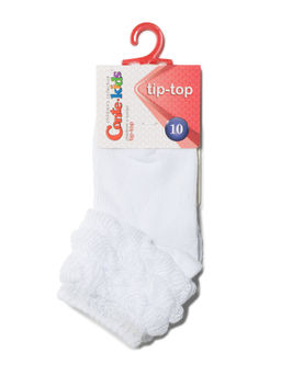 Цена за 2 пары Conte-kids Модные хлопковые носки TIP-TOP для самых маленьких белый