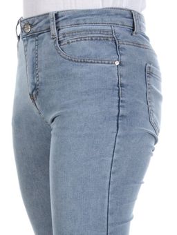 8033 BLUE Джинсы женские ADORNSKY (65% хлопок, 35% полиэстер)