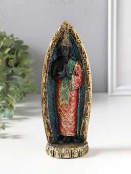 Фигурка полистоун «Будда в ярком наряде, в арке», 5.3×7.3×19 см