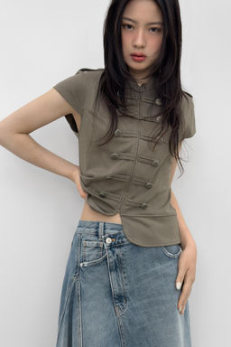 FALDA DENIM TRF ASIM?TRICA / Azul - Zara фото 2