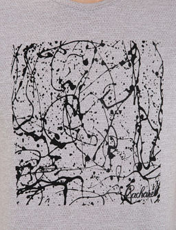 Серая футболка узкого кроя с круглым вырезом - Cacharel фото 11