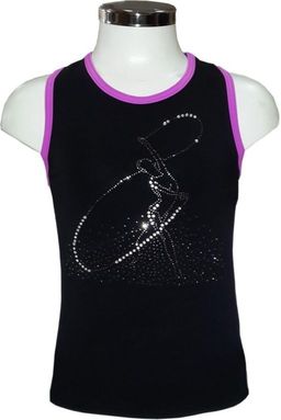 7051 Топ-майка из хлопка Гимнастка со вставками из сетки - Chersa фото 2